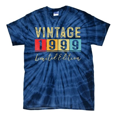 Vintage 1999 Limited Edition Made In 1999 24th Birthday Gift Tie-Dye T-Shirt