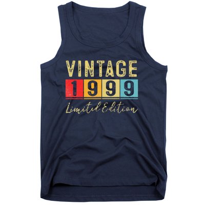 Vintage 1999 Limited Edition Made In 1999 24th Birthday Gift Tank Top