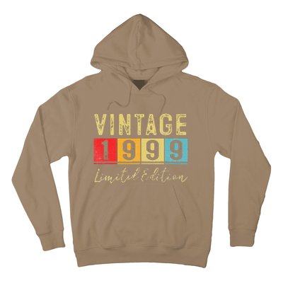 Vintage 1999 Limited Edition Made In 1999 24th Birthday Gift Hoodie