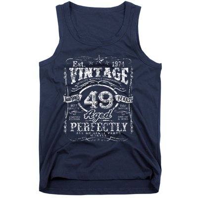 Vintage 1974 Limited Edition 49 Year Old 49th Birthday Cute Tank Top