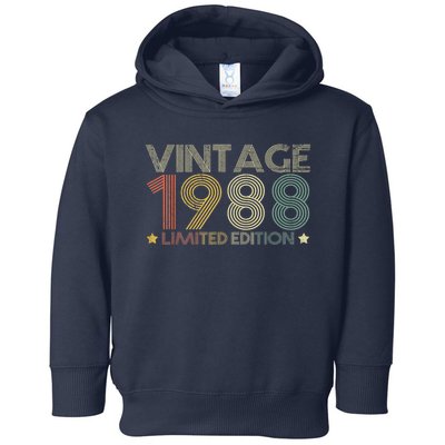 Vintage 1988 Limited Edition 35 Years Old 35th Birthday  Toddler Hoodie