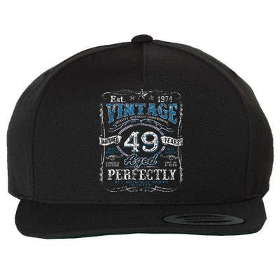 Vintage 1974 Limited Edition 49 Year Old 49th Birthdays Wool Snapback Cap