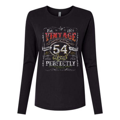 Vintage 1969 Limited Edition 54 Year Old 54th Birthdays Womens Cotton Relaxed Long Sleeve T-Shirt