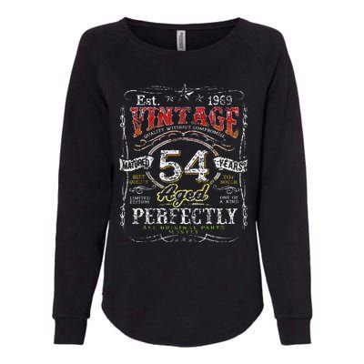 Vintage 1969 Limited Edition 54 Year Old 54th Birthdays Womens California Wash Sweatshirt