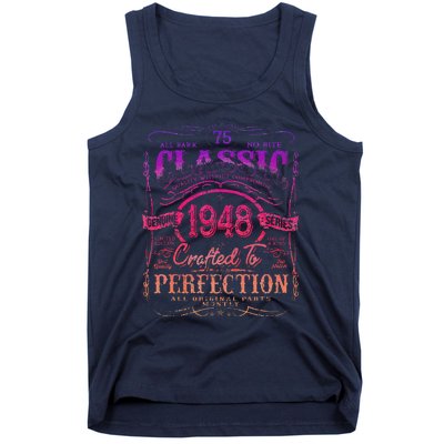 Vintage 1948 Limited Edition 75 Year Old 75th Birthday Cute Tank Top