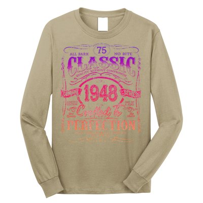 Vintage 1948 Limited Edition 75 Year Old 75th Birthday Cute Long Sleeve Shirt