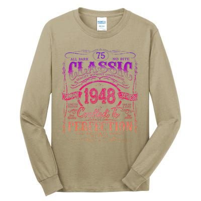 Vintage 1948 Limited Edition 75 Year Old 75th Birthday Cute Tall Long Sleeve T-Shirt