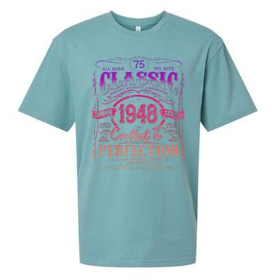 Vintage 1948 Limited Edition 75 Year Old 75th Birthday Cute Sueded Cloud Jersey T-Shirt