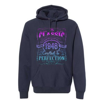 Vintage 1948 Limited Edition 75 Year Old 75th Birthday Premium Hoodie