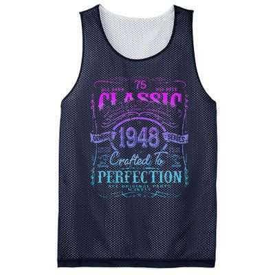 Vintage 1948 Limited Edition 75 Year Old 75th Birthday Mesh Reversible Basketball Jersey Tank