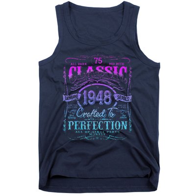 Vintage 1948 Limited Edition 75 Year Old 75th Birthday Tank Top