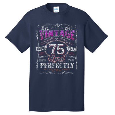 Vintage 1948 Limited Edition 75 Year Old 75th Birthdays Tall T-Shirt