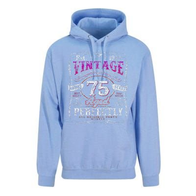 Vintage 1948 Limited Edition 75 Year Old 75th Birthdays Unisex Surf Hoodie