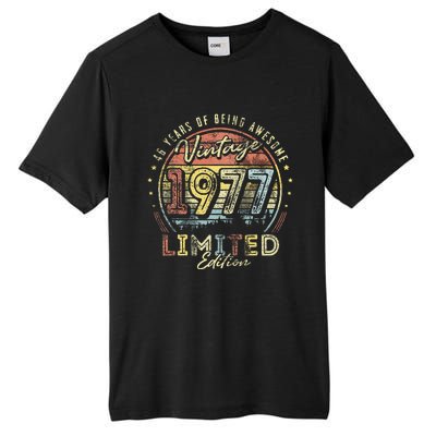 Vintage 1977 Limited Edition 46 Years Old 46th Birthday Tall Fusion ChromaSoft Performance T-Shirt