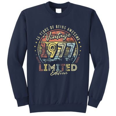 Vintage 1977 Limited Edition 46 Years Old 46th Birthday Sweatshirt