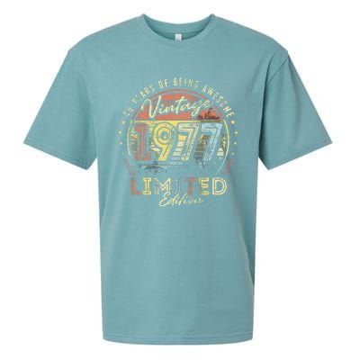 Vintage 1977 Limited Edition 46 Years Old 46th Birthday Sueded Cloud Jersey T-Shirt