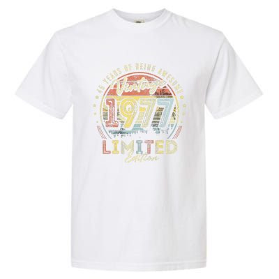 Vintage 1977 Limited Edition 46 Years Old 46th Birthday Garment-Dyed Heavyweight T-Shirt