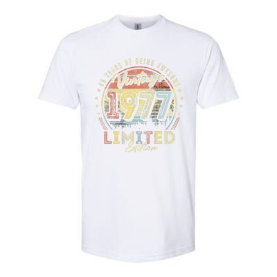 Vintage 1977 Limited Edition 46 Years Old 46th Birthday Softstyle CVC T-Shirt