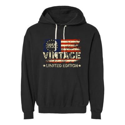 Vintage 1955 Limited Edition 68 Year Old Gifts 68th Birthday Garment-Dyed Fleece Hoodie