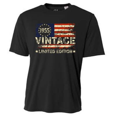 Vintage 1955 Limited Edition 68 Year Old Gifts 68th Birthday Cooling Performance Crew T-Shirt