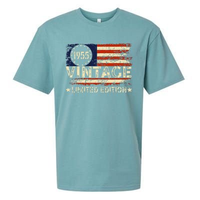 Vintage 1955 Limited Edition 68 Year Old Gifts 68th Birthday Sueded Cloud Jersey T-Shirt