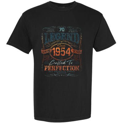 Vintage 1954 Limited Edition 70 Year Old 70th Birthday Garment-Dyed Heavyweight T-Shirt