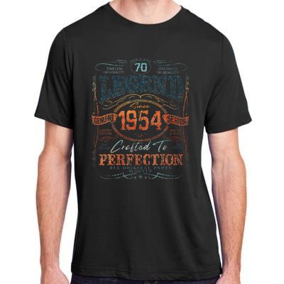 Vintage 1954 Limited Edition 70 Year Old 70th Birthday Adult ChromaSoft Performance T-Shirt