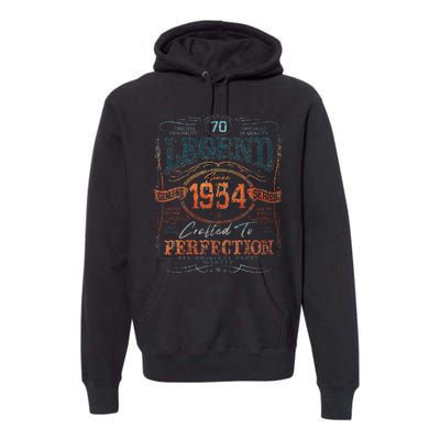 Vintage 1954 Limited Edition 70 Year Old 70th Birthday Premium Hoodie