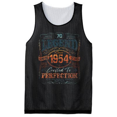 Vintage 1954 Limited Edition 70 Year Old 70th Birthday Mesh Reversible Basketball Jersey Tank