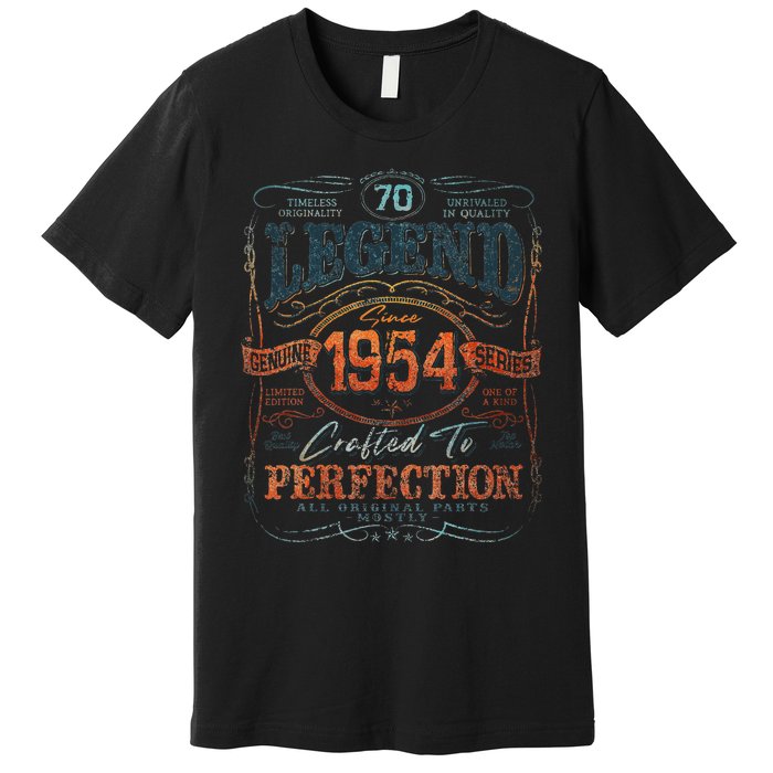 Vintage 1954 Limited Edition 70 Year Old 70th Birthday Premium T-Shirt