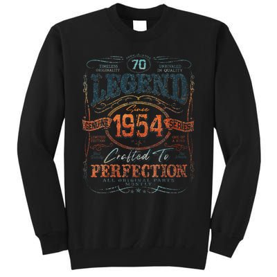 Vintage 1954 Limited Edition 70 Year Old 70th Birthday Tall Sweatshirt