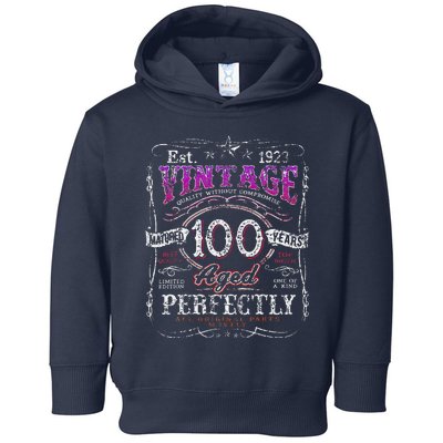 Vintage 1923 Limited Edition 100 Year Old 100th Birthday Love Toddler Hoodie