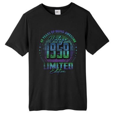 Vintage 1958 Limited Edition 65 Year Old 65th Birthday Tall Fusion ChromaSoft Performance T-Shirt