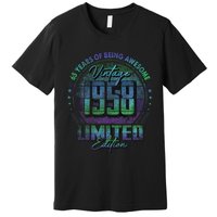 Vintage 1958 Limited Edition 65 Year Old 65th Birthday Premium T-Shirt