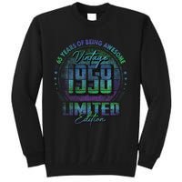 Vintage 1958 Limited Edition 65 Year Old 65th Birthday Tall Sweatshirt