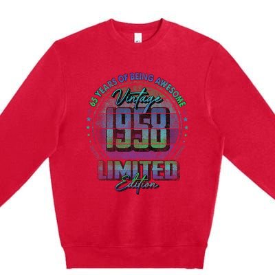 Vintage 1958 Limited Edition 65 Year Old 65th Birthday Premium Crewneck Sweatshirt