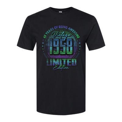 Vintage 1958 Limited Edition 65 Year Old 65th Birthday Softstyle® CVC T-Shirt