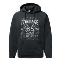 Vintage 1958 Limited Edition 65 year old 65th Birthday  Performance Fleece Hoodie