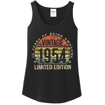 Vintage 1954 Limited Edition 70th Birthday Ladies Essential Tank