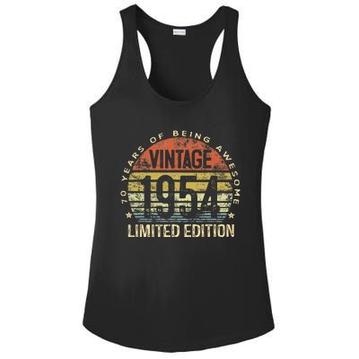 Vintage 1954 Limited Edition 70th Birthday Ladies PosiCharge Competitor Racerback Tank