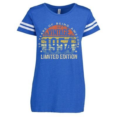 Vintage 1954 Limited Edition 70th Birthday Enza Ladies Jersey Football T-Shirt