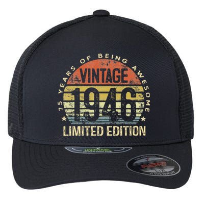 Vintage 1946 Limited Edition 77 Year Old Gifts 77th Birthday Flexfit Unipanel Trucker Cap