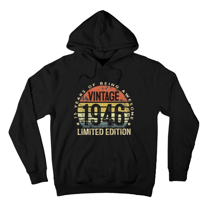 Vintage 1946 Limited Edition 77 Year Old Gifts 77th Birthday Hoodie