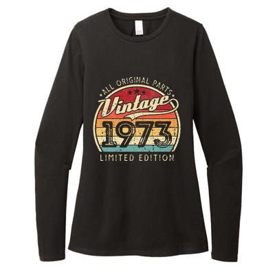 Vintage 1973 Limited Edition 49 Years Old 49th Birthday Womens CVC Long Sleeve Shirt