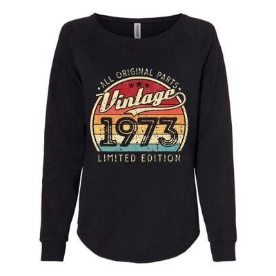 Vintage 1973 Limited Edition 49 Years Old 49th Birthday Womens California Wash Sweatshirt