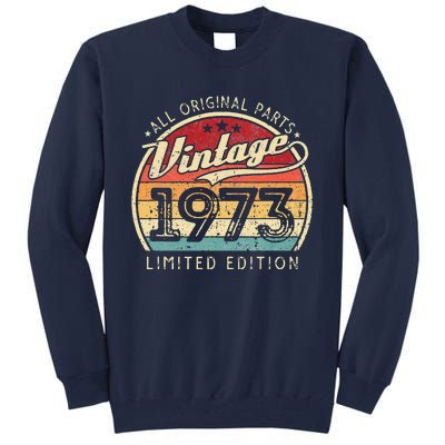 Vintage 1973 Limited Edition 49 Years Old 49th Birthday Tall Sweatshirt