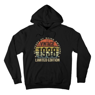 Vintage 1938 Limited Edition 85 Year Old Gifts 85th Birthday Hoodie