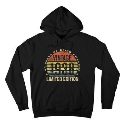 Vintage 1938 Limited Edition 85 Year Old Gifts 85th Birthday Tall Hoodie