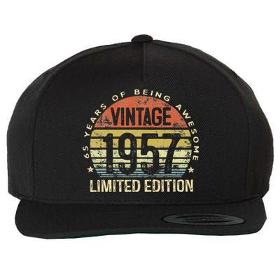 Vintage 1957 Limited Edition 66 Year Old Gifts 66th Birthday Wool Snapback Cap