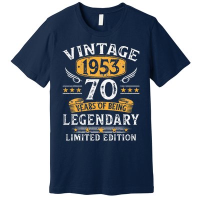 Vintage 1953 Limited Edition 70 Year Old Birthday Gifts Premium T-Shirt